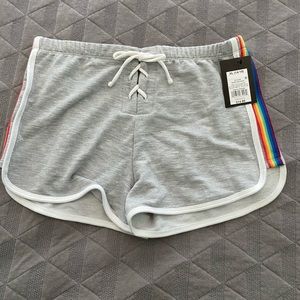 target rainbow stripe shorts